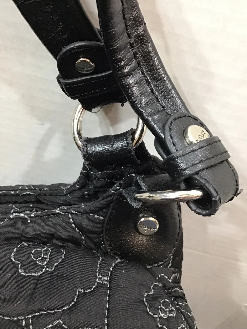 Thirty One quilted 5th Ave poppy hobo shoulder bag
